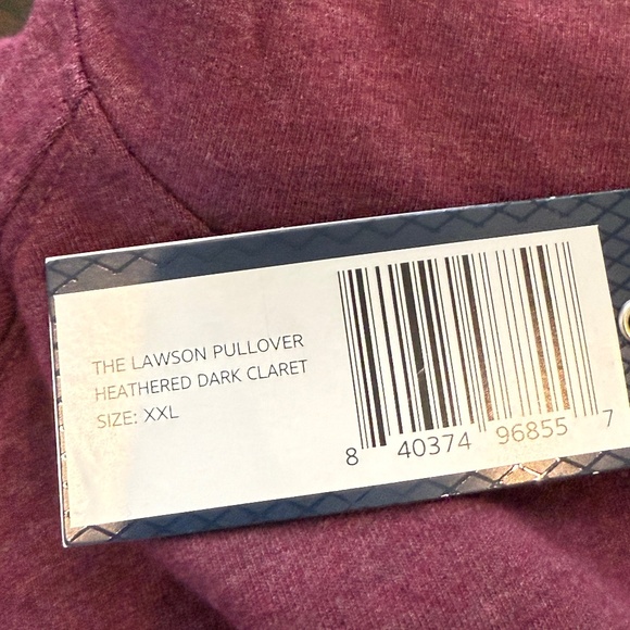 Holderness & Bourne Men's XXL The Lawson Pullover Heathered Dark Claret - Picture 8 of 10